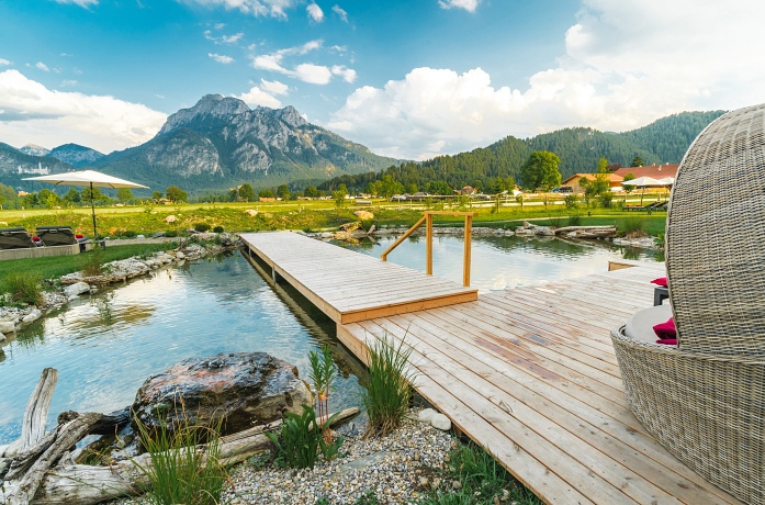 Flitterwochen-Hotels, Romantischer Ausblick auf berge