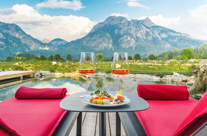 Romantischer Ausblick beim Aperitivo