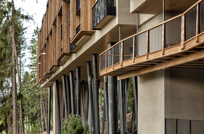 Detailansicht der Baumwipfel-Architektur im Hotel My Arbor