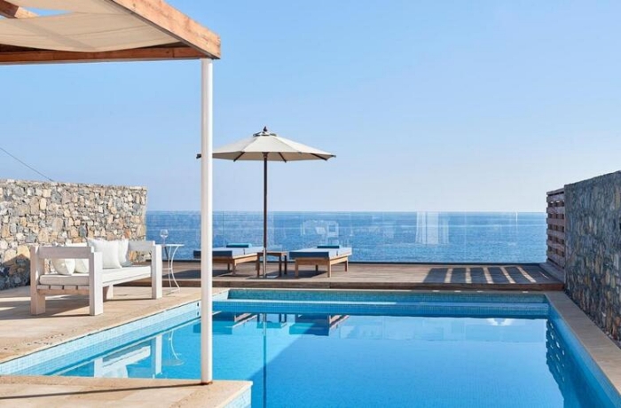 Luxushotel in Griechenland mit privaten Pools: St. Nicolas Bay Resort Hotel & Villas