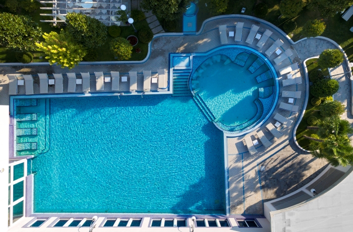 Außenpool des Grand Hotel Trieste e Victoria
