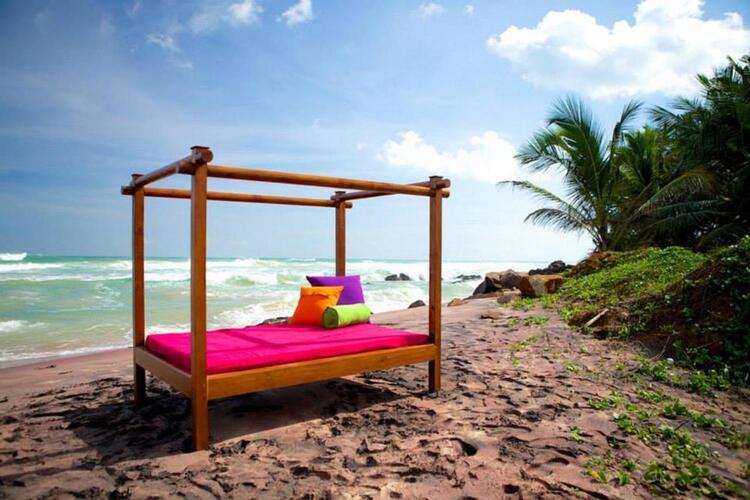 Daybed am Strand
