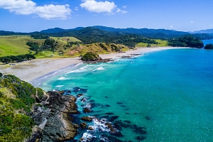 Eine Bucht in Neuseeland