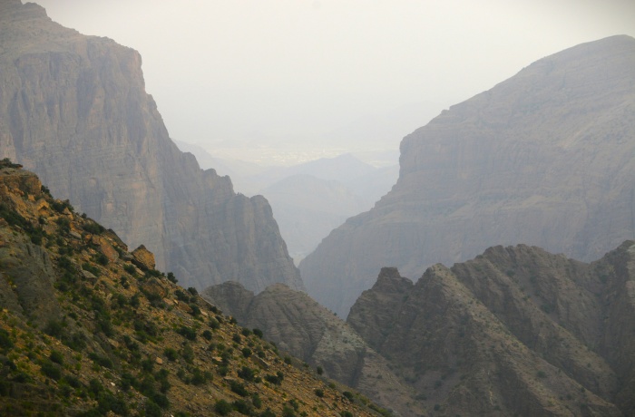 Bergige Landschaft im Oman