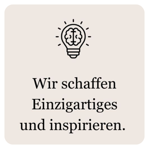 escapios Werte: Wir schaffen Einzigartiges und inspirieren. 